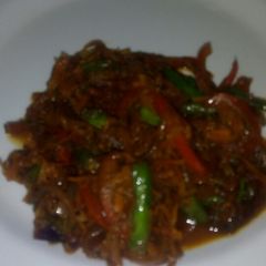 A picture of Red Pepper and French Beans Stir fry #Authorsmarathon#.