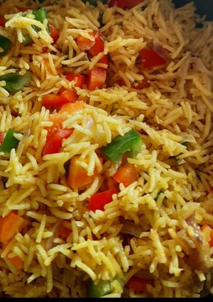 A picture of Saffron rice.