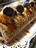 Brazo de gitano de Oreo con toffee