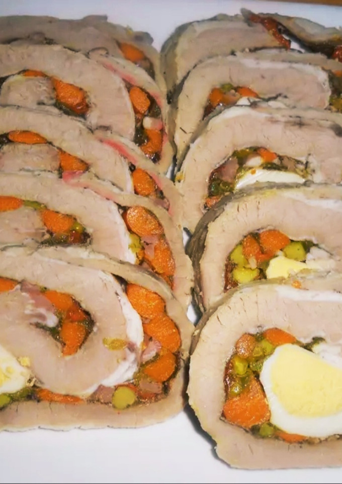 Una foto de Matambre arrollado