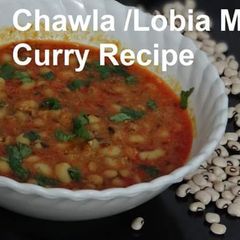 A picture of Chawla/ Lobia Masala Curry Recipe Healthy Recipe.