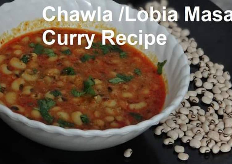 Recipe of Any-night-of-the-week Chawla/ Lobia Masala Curry Recipe Healthy Recipe