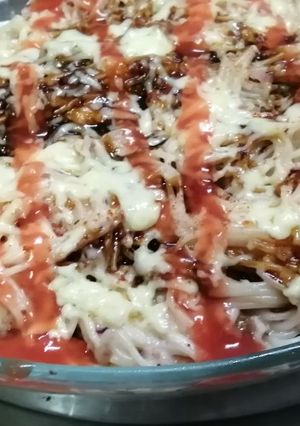 A picture of Pasta and minced meat casserole#oneafrica #recipemarathon.