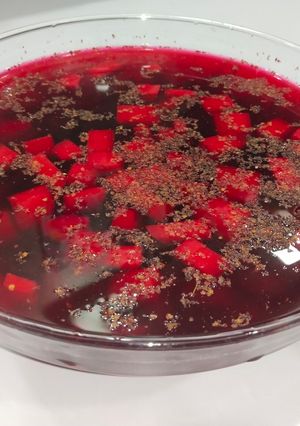 गाजर बीटरूट कांजी इंस्टेंट (Gajar beetroot kanji instant recipe in Hindi) रेसिपी मुख्य फोटो