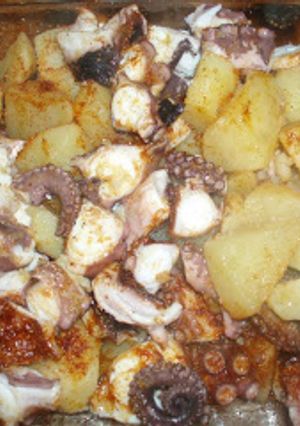 Una foto de Pulpo a la gallega