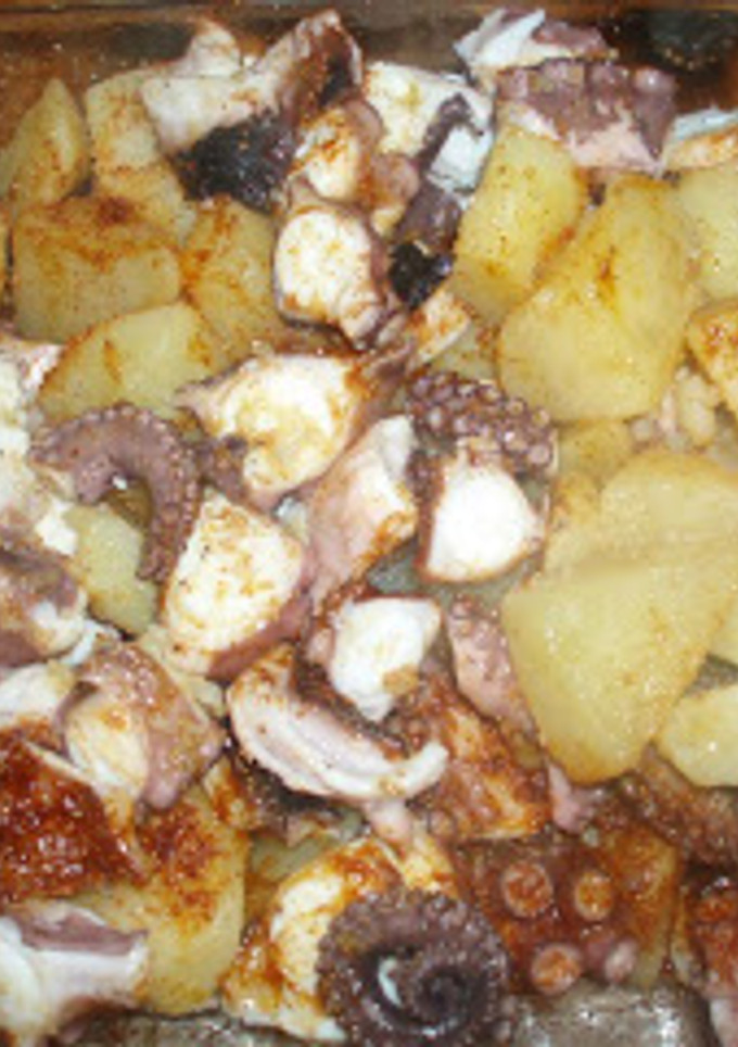 Una foto de Pulpo a la gallega