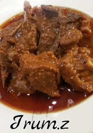 A picture of 🥘🌮Rogan Josh with Homemade Tandoori Roti🌮🥘.