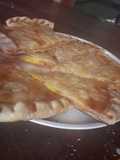 Tarta de paleta, queso y huevos