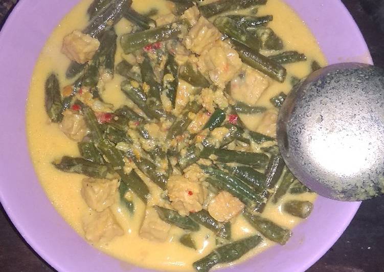 Sayur kacang panjang santan (#5resepterbaruku)