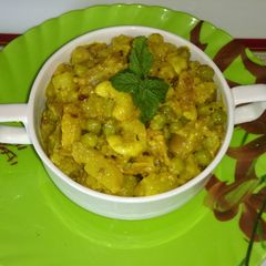 A picture of Alu motor ki sabji.