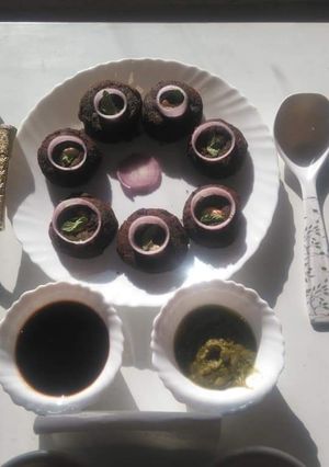 A picture of Hare bhare kebabs.