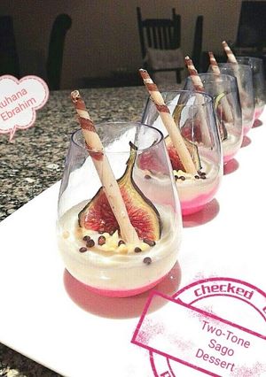 A picture of 2 Tone Sago Dessert.