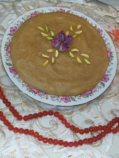 عکسی از دستور تر حلوای زعفرانی (Saffron halva)
