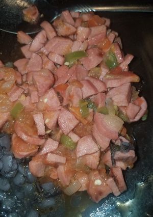 A picture of Salchica a la mexicana.