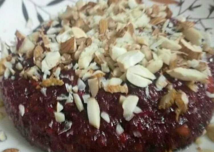 Steps to Make Quick Beetroot halwa