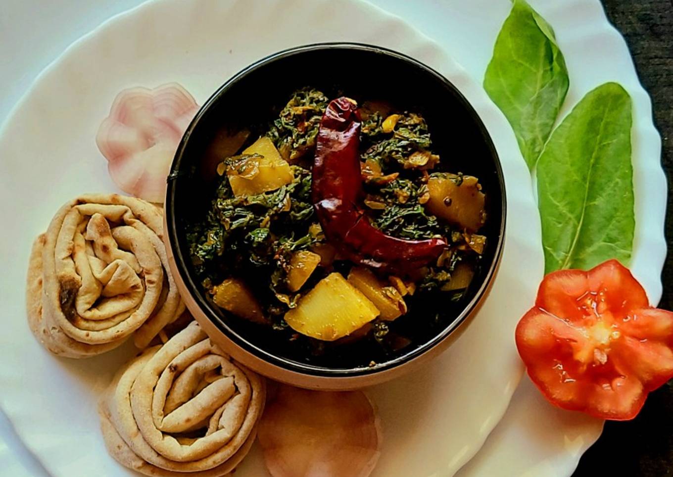 Aloo Palak (dry)