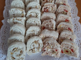 Arrollados de pan de miga