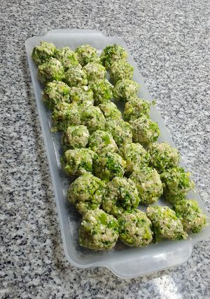 Una foto de Malfatis de brócoli