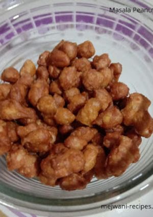 A picture of Crispy Peanuts Masala.