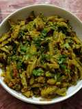 Tindora sabji with peanut and sesame massala