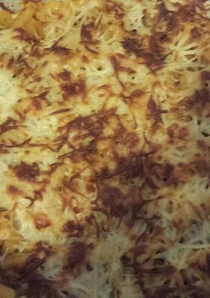 Foto principal de Macarrones con carne y champiñones 
