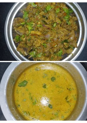 நாட்டு கோழி குழம்பு மற்றும் வறுவல் (Naatu kozhi kulambu and varuval recipe in tamil) செய்முறை முக்கிய புகைப்படம்