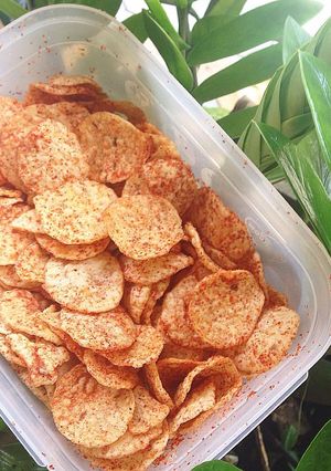 Foto resep Kripik Singkong Pedas (Opak)