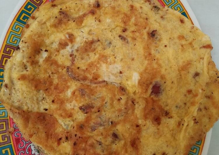 Telor Dadar Ikan Teri