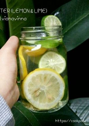 Foto resep Infused water (Lemon & Lime)