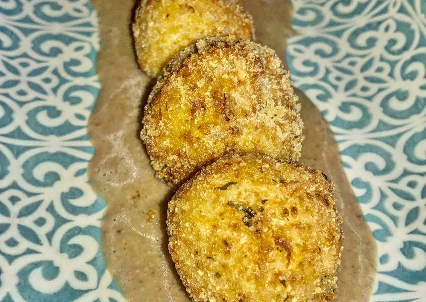 Albóndigas de coliflor y queso de cabra
