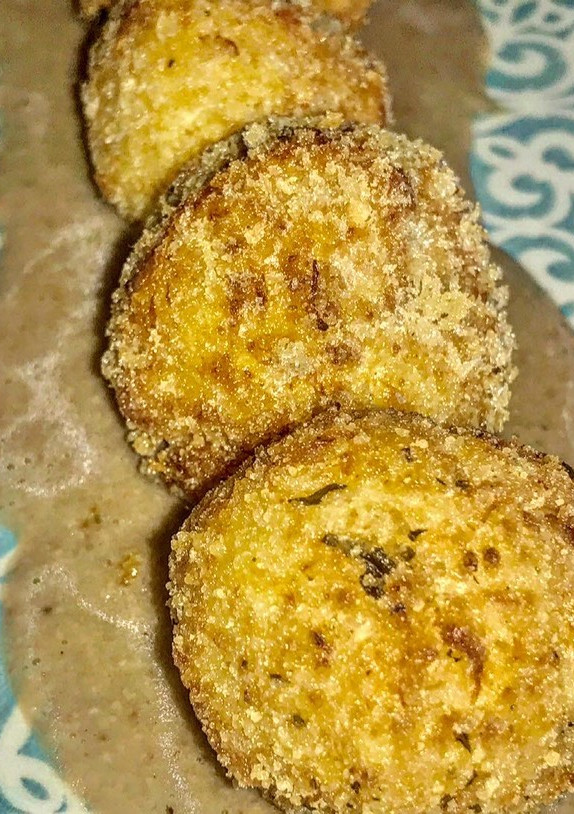 Una foto de Albóndigas de coliflor y queso de cabra
