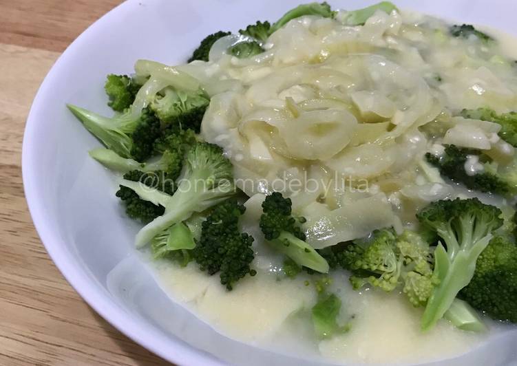 Broccoli cheese / brokoli cah saus keju #homemadebylita