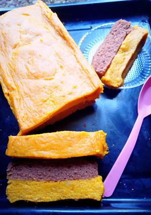 Foto resep Golden choco layer cake🥭🍫