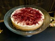 Una foto di cheesecake senza glutine