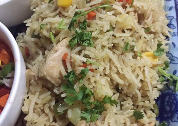 Chicken vegetables rice