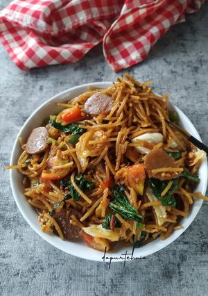 Foto resep Spageti Tek Tek Goreng