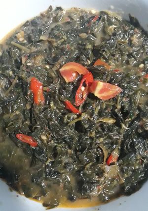 Foto resep Gulai daun singkong tanpa santan/jangan godong boled