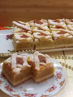 Habos rácsos almás recept fotója