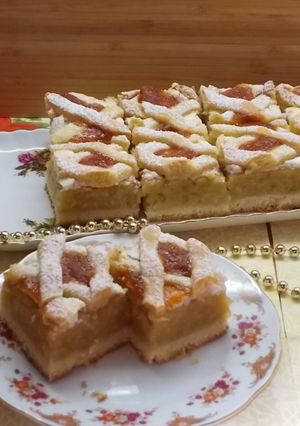 Habos rácsos almás recept fotója