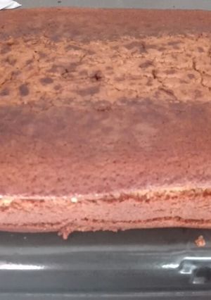 Una foto de Bizcochuelo de vainilla para decorar con fondant
