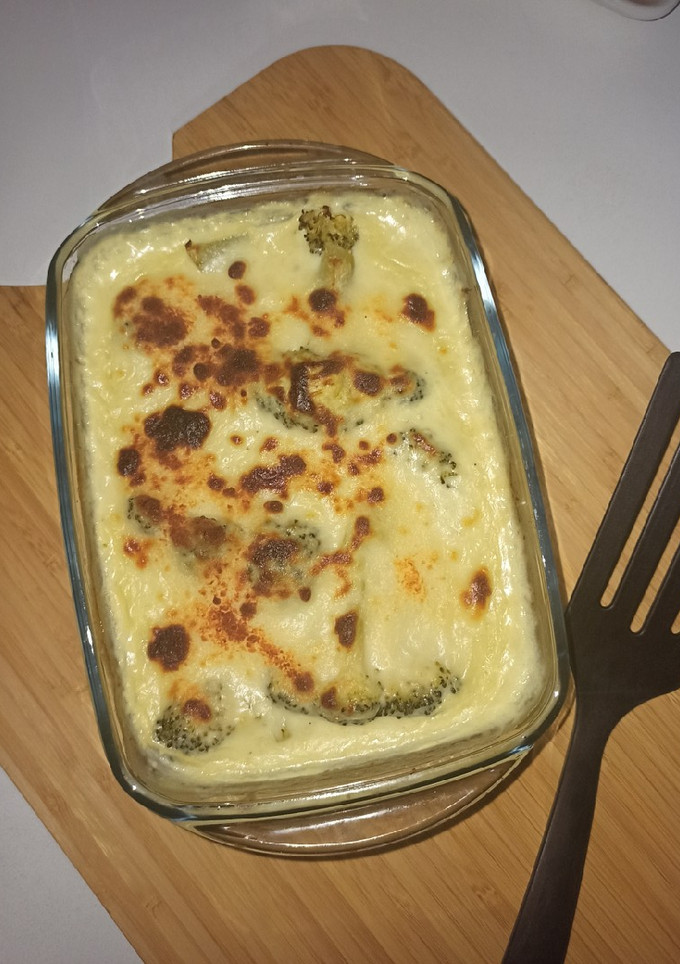 Una foto de Brócoli gratinado light y sin gluten