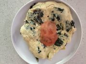 Una foto de tortilla de berza