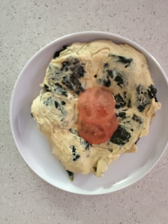 Una foto de Tortilla de col kale
