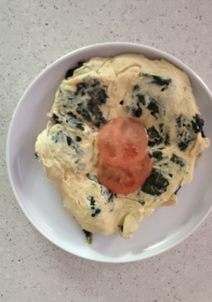 Una foto de Tortilla de col kale
