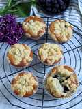 Blaubeer Muffins mit Streusel