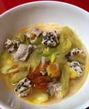 Bún sườn mọc