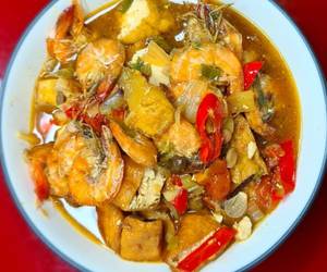 Resep Terbaru 43. Udang tahu tauco Nikmat Lezat