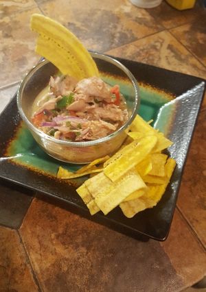 Una foto de Ceviche de atún (de lata)