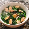 Canh Cải Bó Xôi Nấu Trai (Vẹm Đen)