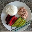 Arroz 🍚, vegetales y atún